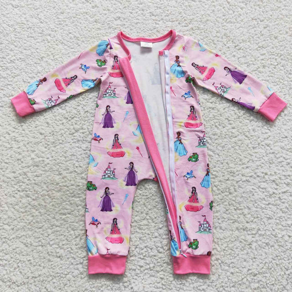 LR0468 baby clothes zipper winter romper