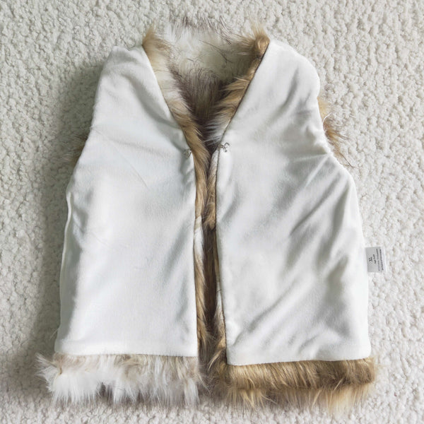 VE0001 girl winter fur vest