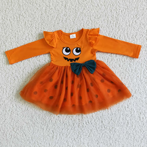 GLD0019 RTS girl orange tulle halloween dress-promotion 2024.10.5 $5.5