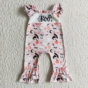 SR0091 RTS baby girl clothes boo halloween baby romper