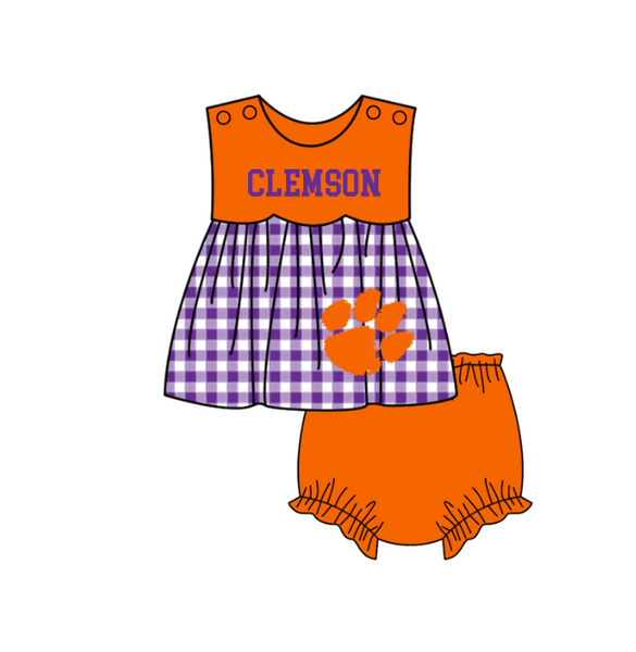 Produce order MOQ:5pcs each design  kids state summer clothing set matching clothes A100