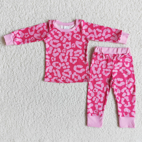 6 A29-20 girl clothes valentines day long sleeve pajamas set