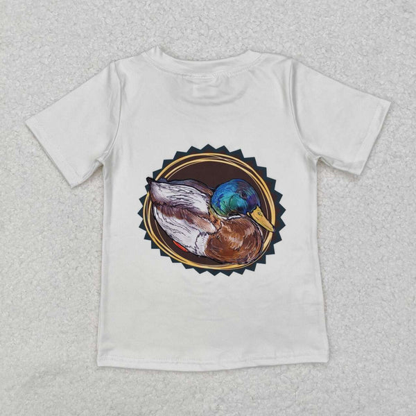 BT0964 RTS toddler boy clothes mallard boy summer top shirt tshirt