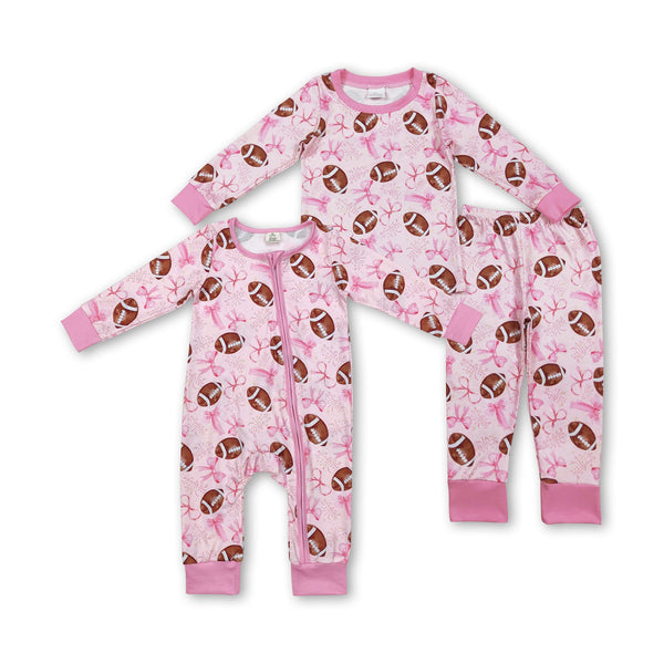 RTS kids matching clothing football print clothing girl winter clothing-2025.7.19