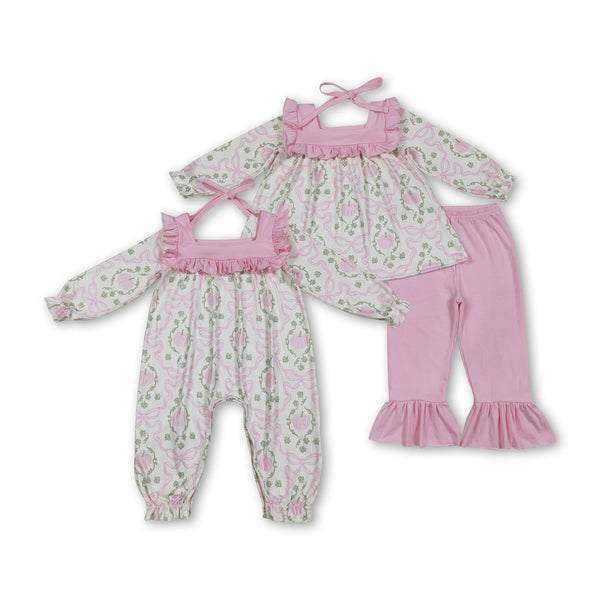 RTS kids matching clothing pumpkin print clothing girl winter clothing-2025.7.19