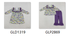 RTS kids matching clothing leopard print clothing baby girl mardi gras clothing-2026.1.6