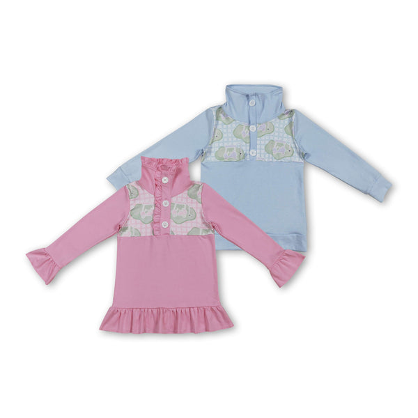 RTS  Matching  toddler clothes golf print top baby winter clothing-2026.3.6