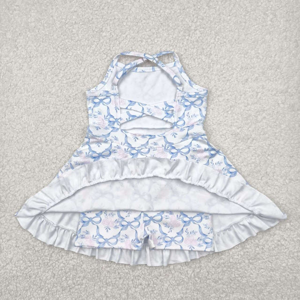 GSD2290 RTS toddler clothes flower girl summer dress yoga clothes