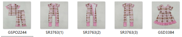RTS kids matching clothing bows print clothing girl spring clothing-2026.1.6