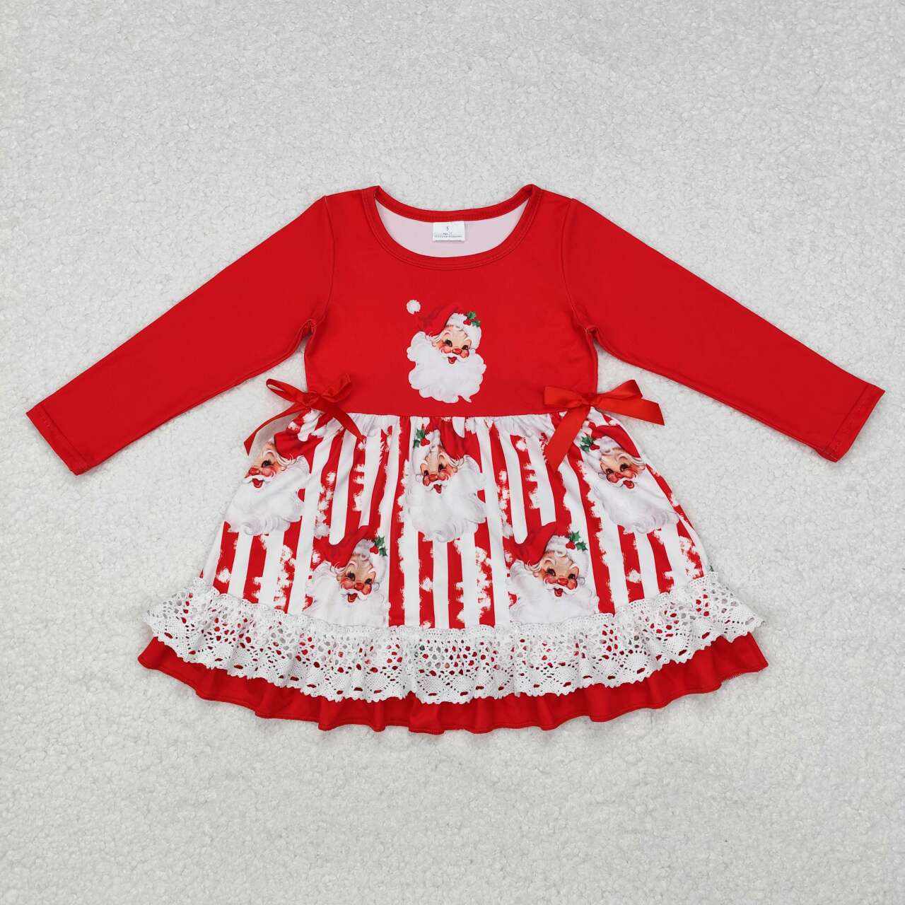 GLD0881 RTS toddler girl clothes red girl christmas dress