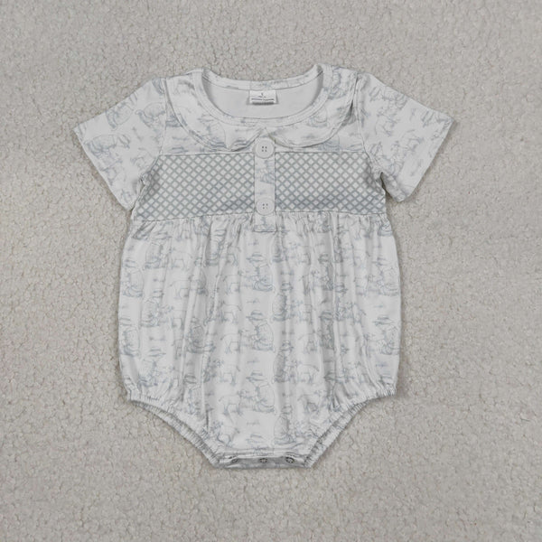 SR3569 RTS baby clothes dog toddler boy summer bubble