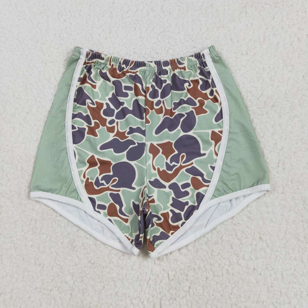 SS0529 RTS girl clothes green camo girl summer shorts