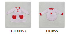 kids clothes girl matching heart print valentines day clothing