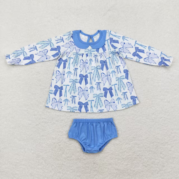 GBO0423 RTS toddler girl clothes grandmillennial girl  summer bummies set