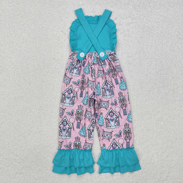 SR2009 RTS baby girl clothes blue girl princess overalls