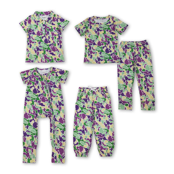 RTS kids matching clothing camo print clothing kids mardi gras winter clothing-2025.10.27