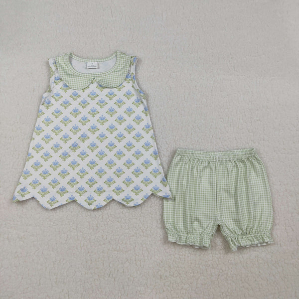 RTS Matching kids clothing floral print clothing baby girl summer clothing-2026.3.24