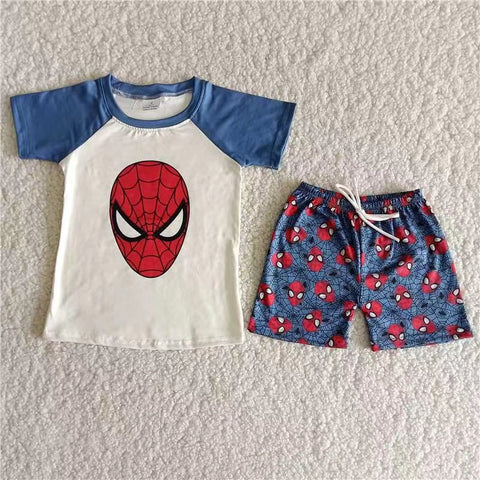 kids clothes summer boy cartoon short sleeve set