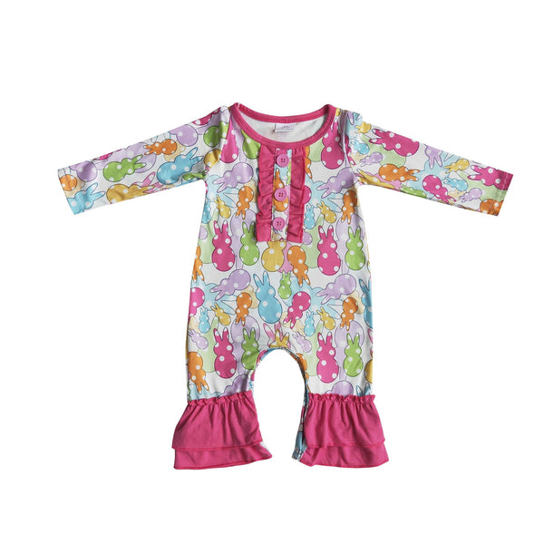 todderl girl clothes pink bunny easter matching clothing