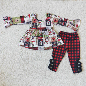 6 A2-16 baby girl clothes snowman girl winter outfit--promotion 2024.11.30 $2.99