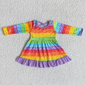 6 A24-28 RTS girl winter long sleeve dress-promotion 2024.8.24 $2.99