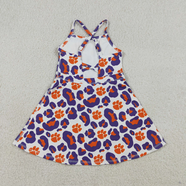 GSD3687 RTS toddler girl clothes state quick dry girl summer dress sports dresses