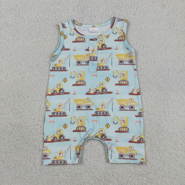 SR3085 RTS baby boy clothes car toddler boy  summer romper