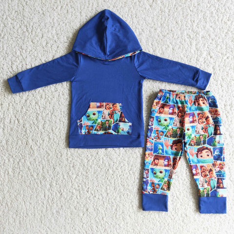 6 C7-21 baby boy clothes blue cartoon winter hoodies set-promotion 2024.10.5 $2.99