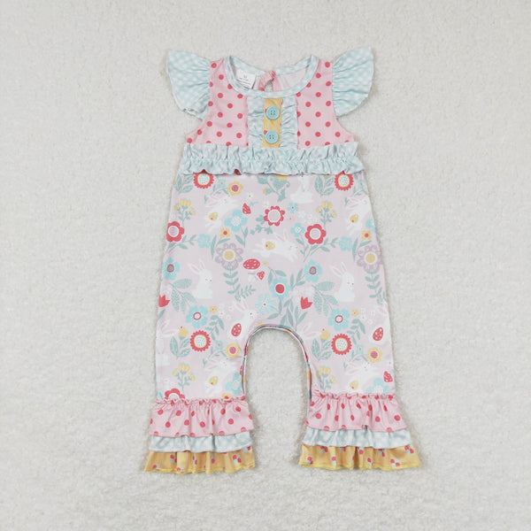 SR0466 baby clothes baby floral romper girl summer romper