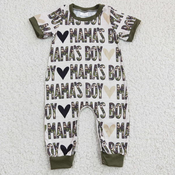 SR0134 kids clothes boys mama's boy summer romper