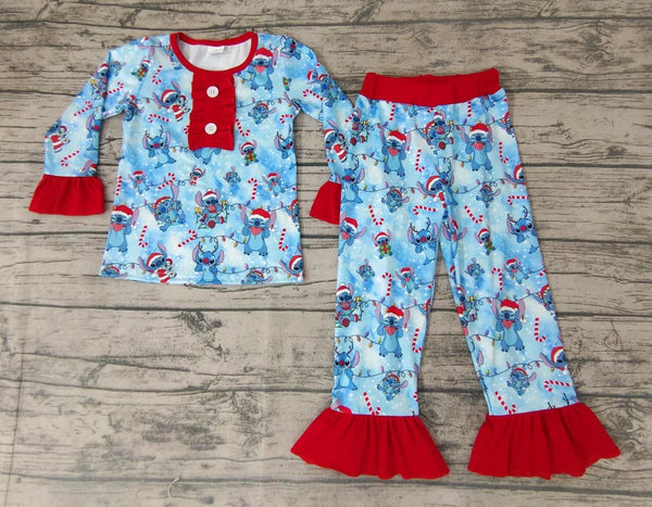 GLP0157 sleepwear girl christmas pajamas set