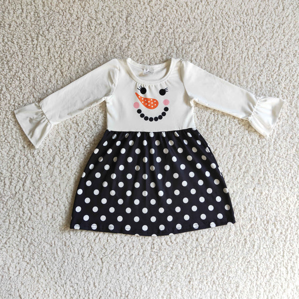 GLD0119 snowman baby girl clothes winter dress-promotion 2024.11.23 $5.5