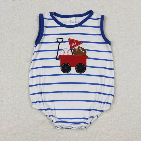 SR0935 RTS baby boy clothes baseball boy summer romper