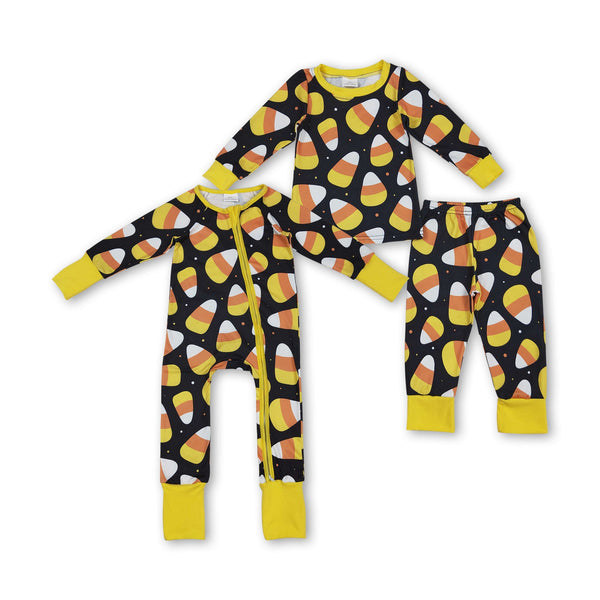 RTS kids matching clothing candy print clothing halloween winter clothing