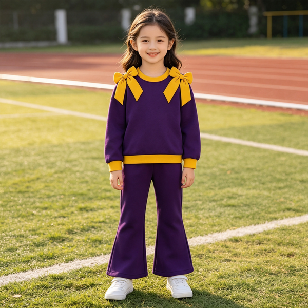 Custom order MOQ:5pcs each design kids girl clothes cotton state girl winter pants set B5