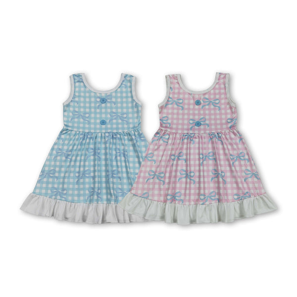 RTS kids matching clothing bows  print clothing girls summer clothing-2026.1.6
