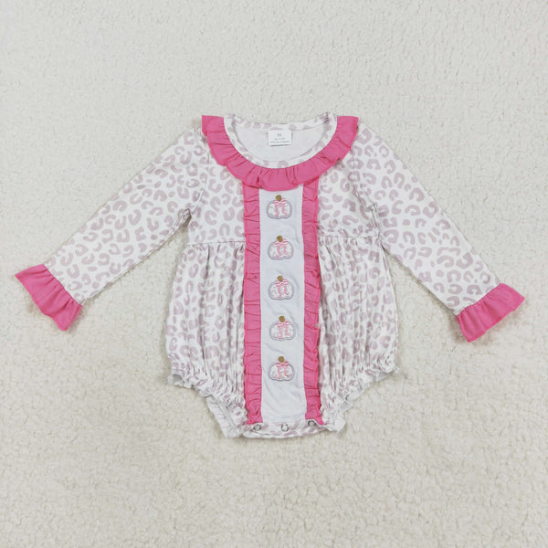 RTS kids matching clothing embroidered pumpkin print clothing girl winter clothing-2025.8.19