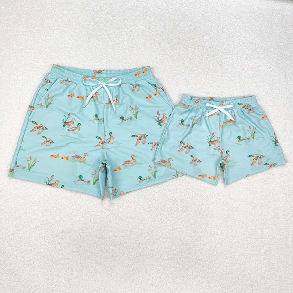 S0428 RTS adult clothes mallard adult men summer swim trunks S-XL