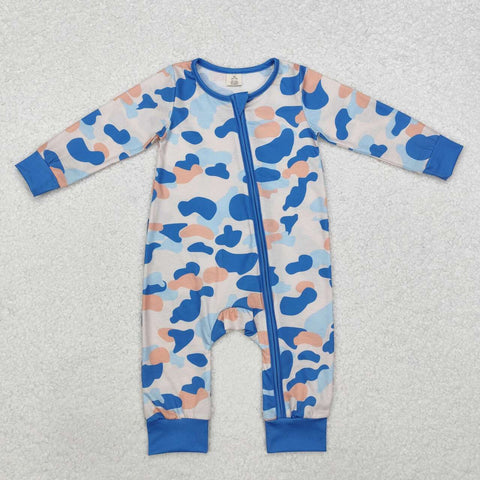 LR1574 RTS baby clothes camouflage boy winter romper zipper romper-bamboo