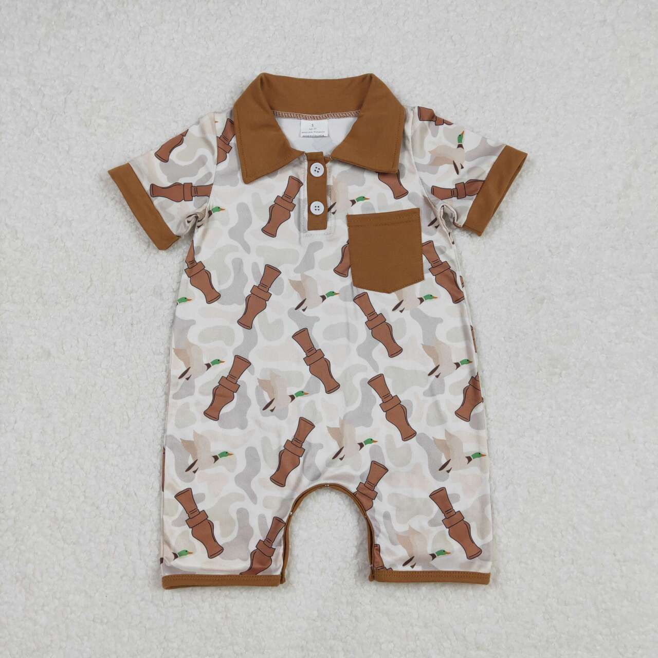 SR2464 RTS baby boy clothes mallard camo hunting clothes