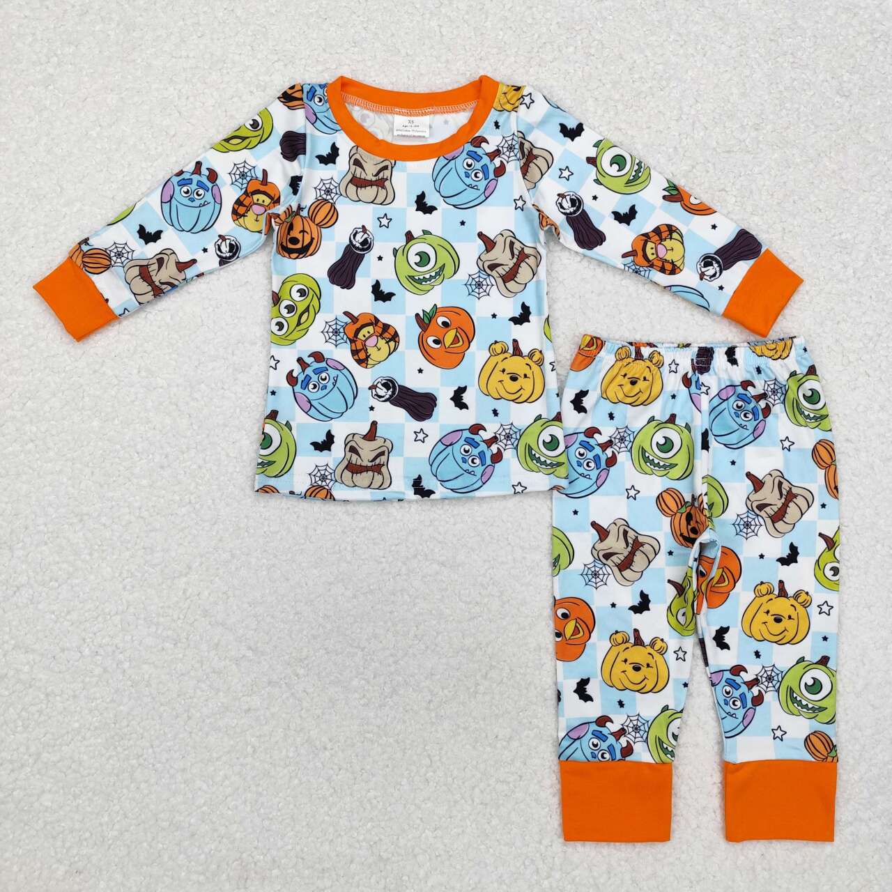 BLP0809 RTS toddler boy clothes mouse cartoon boy halloween pajamas set-real pic