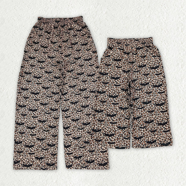 RTS Matching clothing family halloween mixed print women & kid wide leg pant fall clothing-2026.9.19