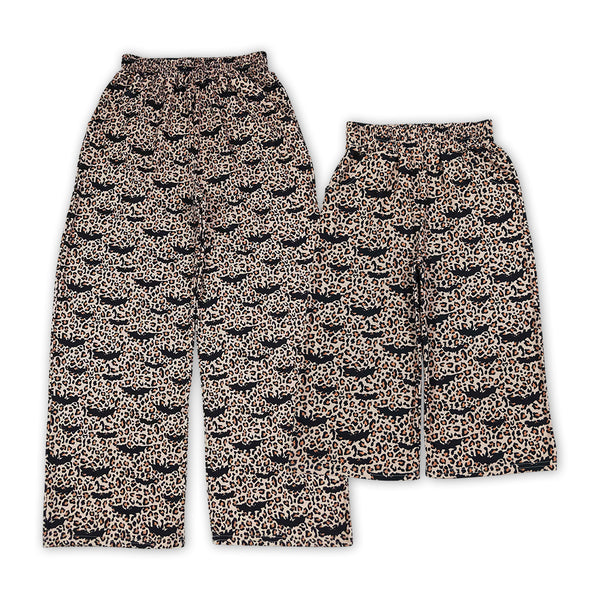 RTS Matching clothing family halloween mixed print women & kid wide leg pant fall clothing-2026.9.19