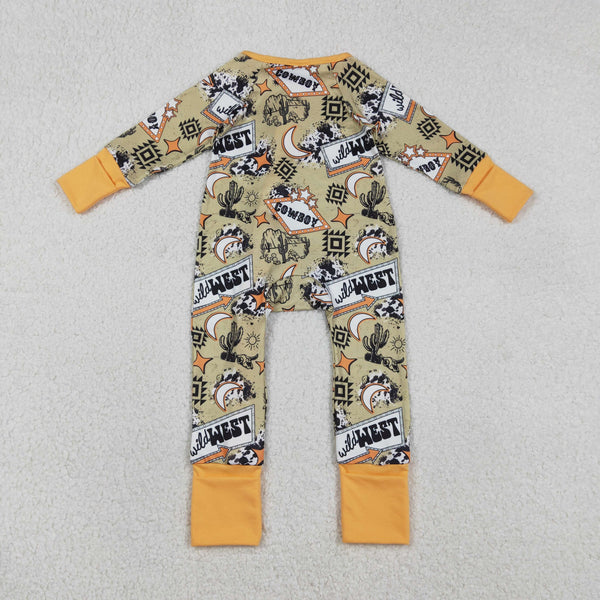 LR2942 RTS baby boy clothes cowboy toddler boy winter romper western clothes
