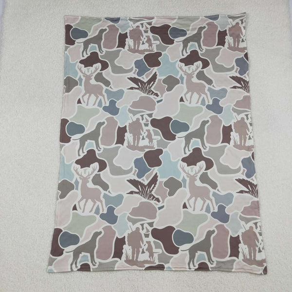 BL0212 RTS baby blanket mallard hunting print baby boy blanket