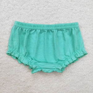 SS0366 RTS toddler clothes cotton green summer bummies shorts summer bottom