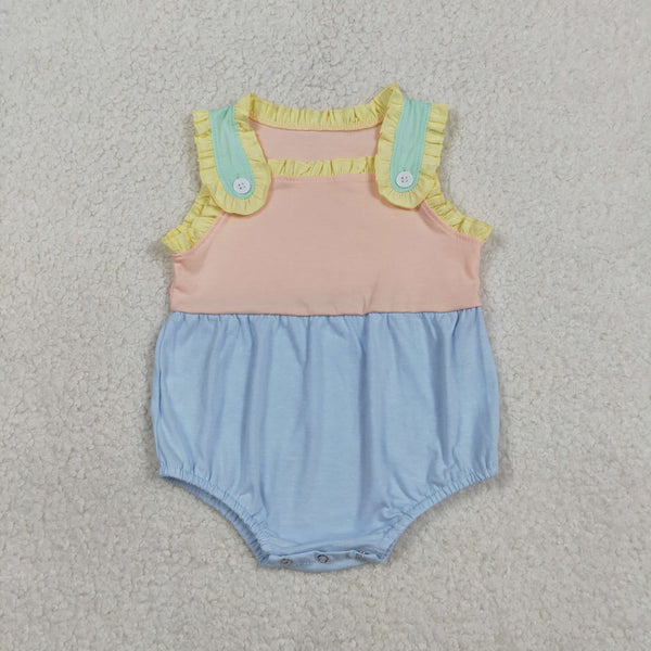 SR3772 RTS baby girl clothes cotton colorful print toddler girl summer bubble