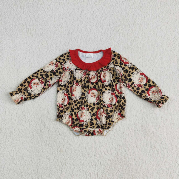LR2237 RTS girl clothes santa toddler girl christmas winter bubble