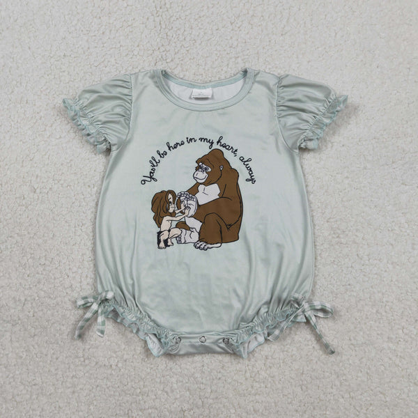SR3589 RTS baby girl clothes cartoon bear girl summer bubble