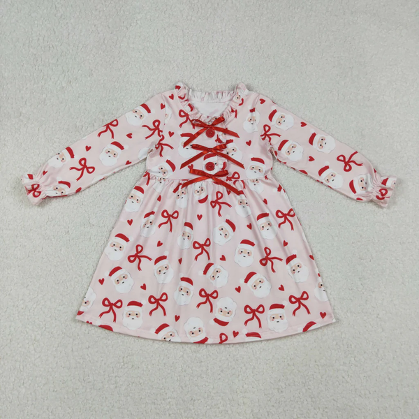 RTS kids matching clothing santa print clothing girl christmas winter clothing-2025.10.11
